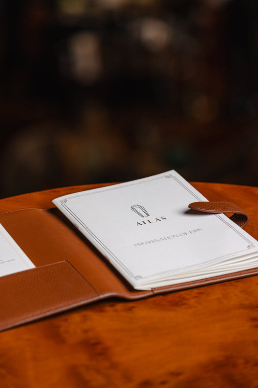 ATLAS Leather Menu Cover – Collector’s Edition
