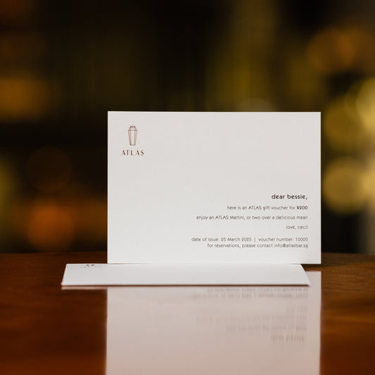 Personalised In-Venue ATLAS Giftcard