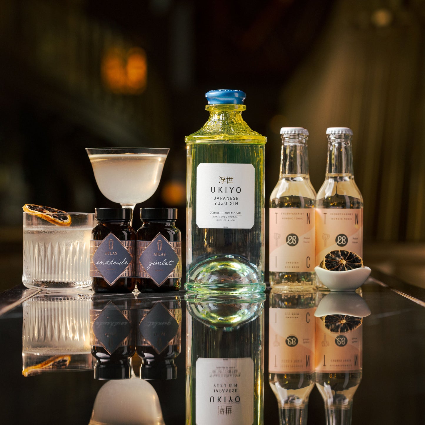 The ATLAS Curated Gin Set - Ukiyo Yuzu Gin